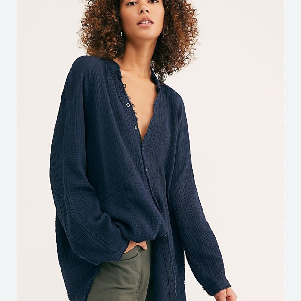 Free People-We the Free Summer Daydream Buttondown